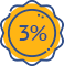 3% от стоимость